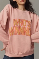 By Anthropologie Who's Winning Sweatshirt