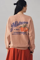 By Anthropologie Strawberry Sweatshirt