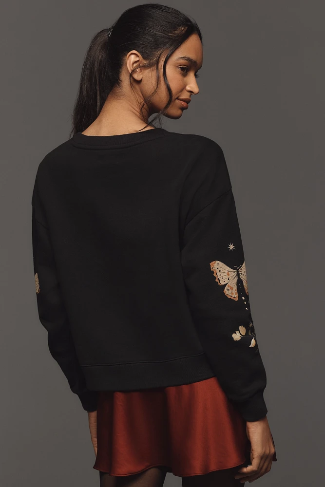 By Anthropologie Floral Sweatshirt