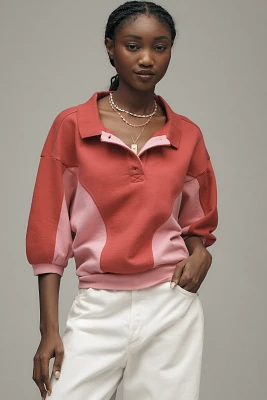 The Niki Bubble Sweatshirt by Pilcro: Colorblock Edition