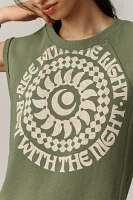 Real Fun, Wow! x Pilcro Rise with the Night Graphic Muscle Tee