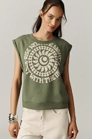 Real Fun, Wow! x Pilcro Rise with the Night Graphic Muscle Tee