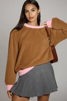 Maeve Cozy Ringer Sweatshirt