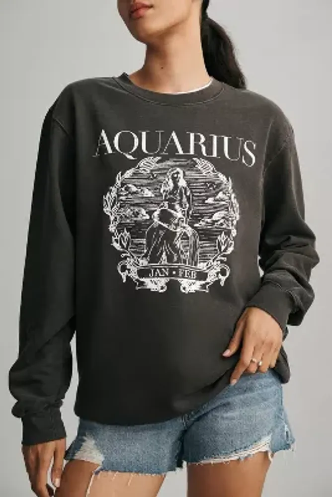 Girl Dangerous x Anthropologie Zodiac Collegiate Sweatshirt