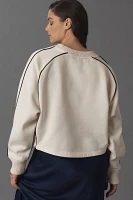 Maeve Paneled Warm-Up Sweatshirt