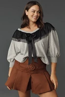 Maeve V-Neck Bow Sweater