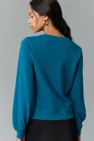 By Anthropologie Sequin Ribbed Sweatshirt