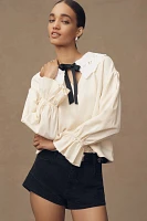 By Anthropologie Peter Pan Collar Sweatshirt