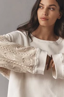 Pilcro Sweater-Sleeve Blouse