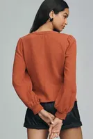 Pilcro Twist-Front Sweatshirt