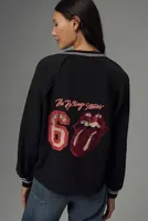 Pilcro Rolling Stones V-Neck Sweatshirt