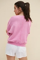 The Niki Bubble Sweatshirt by Pilcro