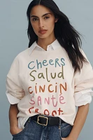 Jordan Nickson x Anthropologie Cheers Graphic Sweatshirt