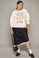 Jordan Nickson x Anthropologie Cheers Graphic Sweatshirt