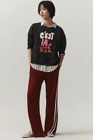 Jordan Nickson x Anthropologie C'est La Vie Graphic Sweatshirt