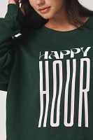 Jordan Nickson x Anthropologie Happy Hour Sweatshirt