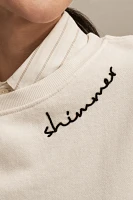 Pilcro Embroidered Sweatshirt