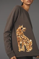 LouLou Avenue Cheetah Graphic Sweatshirt