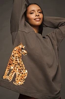 LouLou Avenue Cheetah Graphic Sweatshirt