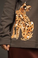 LouLou Avenue Cheetah Graphic Sweatshirt