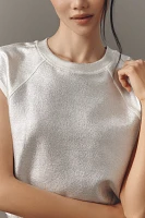 Pilcro Shiny Knit Muscle Top
