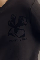 Scotch & Soda Flock-Print Art Sweatshirt