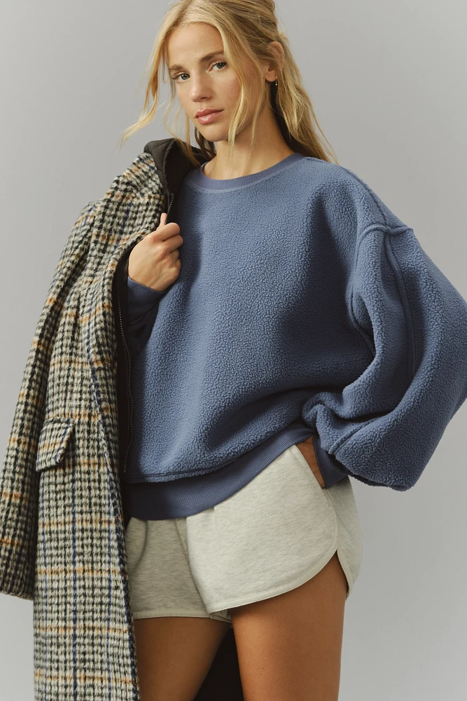 Pilcro Slouchy Crew-Neck Sweatshirt