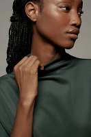 By Anthropologie Mock-Neck Three-Quarter Top