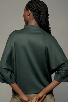 By Anthropologie Mock-Neck Three-Quarter Top