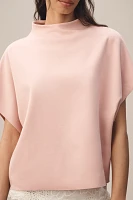 By Anthropologie Mock-Neck Batwing Top