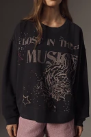 Pilcro Lost The Music Crew Neck Sweatshirt