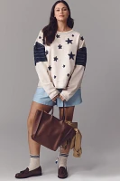 Pilcro Star Patch Oversized Sweatshirt