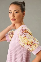 Porridge Puff-Sleeve Pullover Top