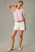 Porridge Puff-Sleeve Pullover Top