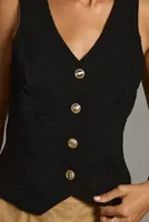 Porridge Aila Button-Front Knit Vest