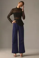 Eva Franco Starlight Long-Sleeve Sheer Tunic