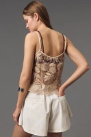 Eva Franco Floral Appliqué Cami