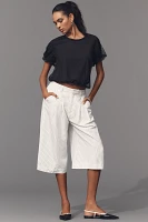 Dolan Left Coast Mesh Dot Short Sleeve Bubble Top