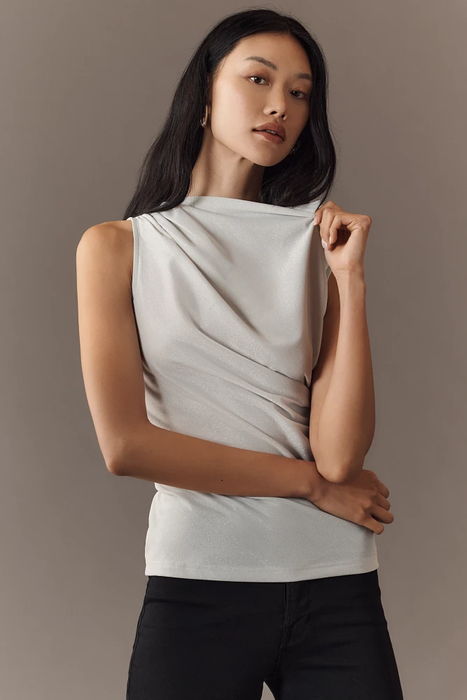 Dolan Left Coast Mock-Neck Shine Top