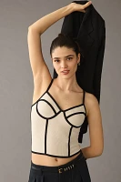 Blue Tassel Corset Cami