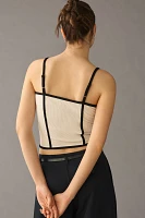 Blue Tassel Corset Cami