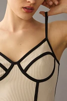 Blue Tassel Corset Cami