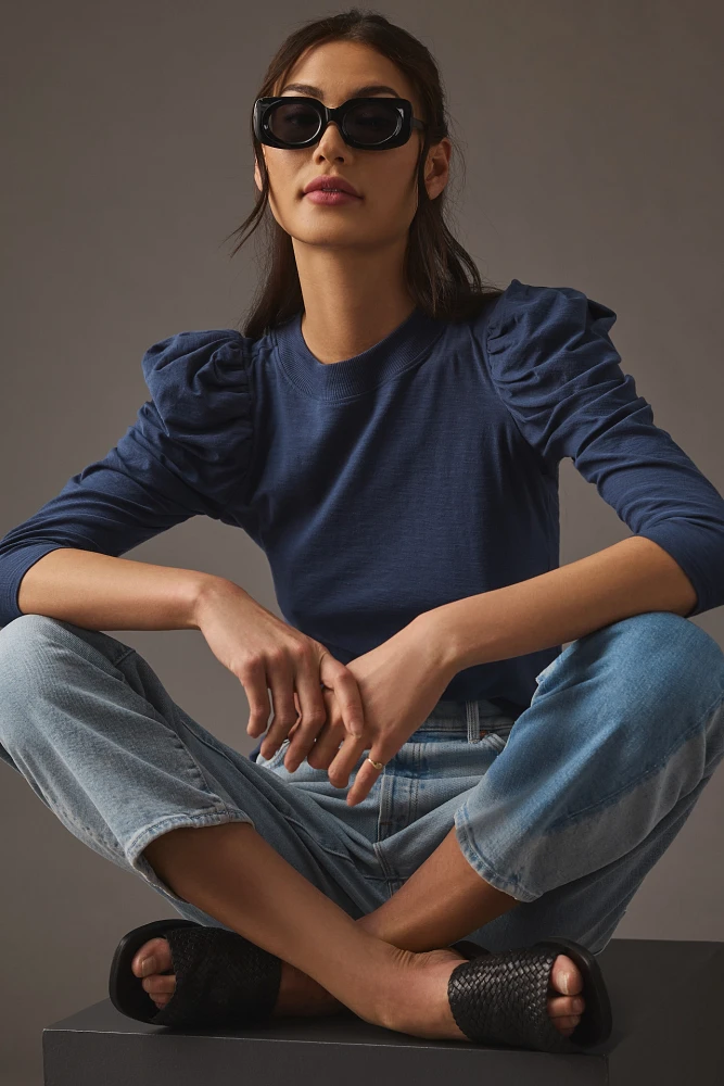 Nation LTD Zeta Puff-Sleeve Top
