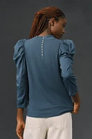 Nation LTD Zeta Puff-Sleeve Top