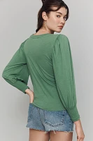Nation Los Angeles Loren Puff-Sleeve Tee