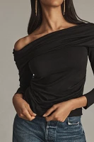 Nation LTD Abana Draped Off-The-Shoulder Top