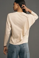 Nation LTD Farrah Asymmetrical Ruffle Top