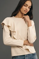 Nation LTD Farrah Asymmetrical Ruffle Top