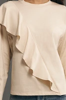 Nation LTD Farrah Asymmetrical Ruffle Top