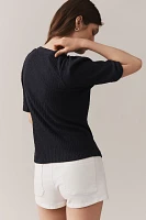 Nation Los Angeles Deana Envelope Short-Sleeve Top